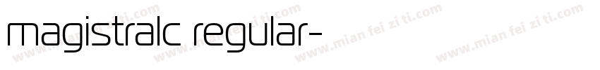 magistralc regular字体转换